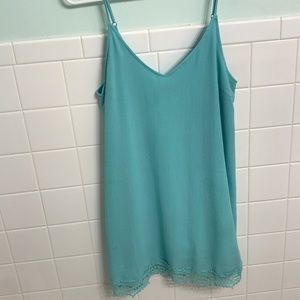Turquoise mini sundress